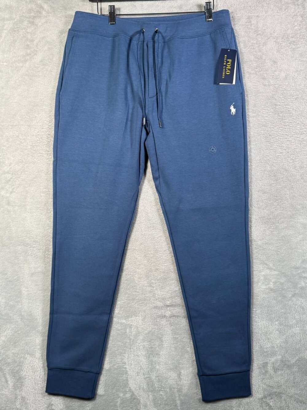 Polo Ralph Lauren Sweatpants Mens M Blue Jogger Double Knit